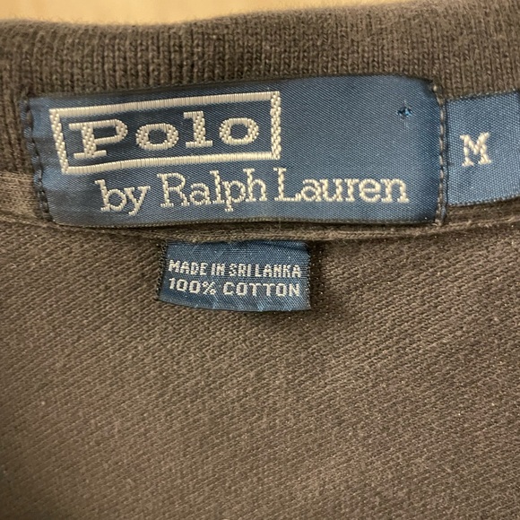 Ralph Lauren Black Long Sleeve Polo Shirt - Picture 3 of 3